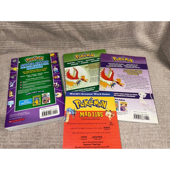 Pokemon Book Bundle 4 books madlibs guidebook handbook - Picture 2 of 2